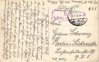 1917 Brück über den Rimnicul / WWI K.u.K. and German military, temporary bridge with German soldiers...