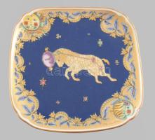 Hutschenreuter Kos csillagjegyes dísztányér. Eredeti dobozában, Matricás, jelzett, hibátlan d: 14 cm