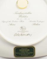 Hutschenreuter Kos csillagjegyes dísztányér. Eredeti dobozában, Matricás, jelzett, hibátlan d: 14 cm