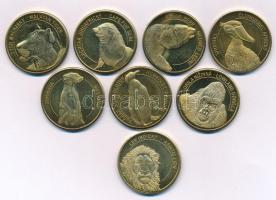 Csehország DN "Prágai állatkert" kétoldalas fém emlékérem (30mm, 8xklf) T:UNC,AU patina Czechia ND "Prague Zoo" commemorative medal (30mm, 8xdiff) C:UNC,AU patina