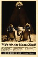 Hilfe für das blasse Kind! "Höhensonne" - Original Hanau / German tanning lamp advertiseme...