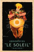 Conserves "Le Soleil" "Malines" Arcitaire, Liege, Paris / Francia konzerváru rek...