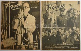 1946 A Képes Figyelő c. folyóirat 6 db száma, pengő inflációs árakkal