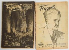 1946 A Képes Figyelő c. folyóirat 6 db száma, pengő inflációs árakkal
