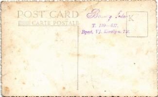 Budapest XI. IV. Károly király laktanya, legénységi laképület, katonai zenekar. Bocsay photo (fl)