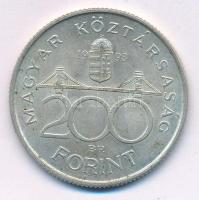 1993. 200Ft Ag "MNB" T:XF kis patina Adamo F13