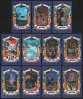 2001. Harry Potter 11 különböző 3D-s (3 dimenziós) gyűjthető kártya jó állapotban, benne: Bolyhoska, Piton, repülő Ron, Hedvig, kentaur, Norbert, Hermione, troll, Nefeleddgömb, Láthatatlanná tévő köpeny, Abszol út  2001. Harry Potter 11 different 3D (3-dimensional) collectible cards in good condition, including: Fluffy, Snape, flying Ron, Hedwig, centaur, Norbert, Hermione, troll, Remembrall, Invisibility Cloak, Diagon Ally.