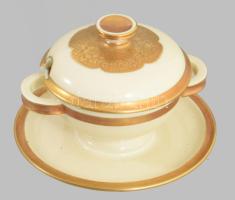 Rosenthal mártásos edény, fedéllel. Jelzett, hibátlan d: 13 cm, m: 9 cm