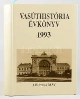 Vasúthistória évkönyv 1993. (125 éves a MÁV). Szerk.: Mezei István. Bp., 1993, Közdok. Fekete-fehér képekkel illusztrálva. Kiadói egészvászon-kötés, kiadói papír védőborítóban.