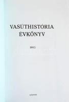 Vasúthistória évkönyv 1993. (125 éves a MÁV). Szerk.: Mezei István. Bp., 1993, Közdok. Fekete-fehér ...