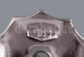 Fülbevaló fehérarany 14K, gyönggyel és gyémánttal ékítve. (0,265ct, 16 db, Briliáns csiszolással) Je...