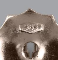 Fülbevaló fehérarany 14K, tanzanittal (1,93ct) és gyémánttal ékítve. (0,135ct, 24 db, Briliáns csisz...