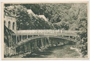 Herkulesfürdő, Baile Herculane; Vedere / látkép, híd / view, bridge (EK)