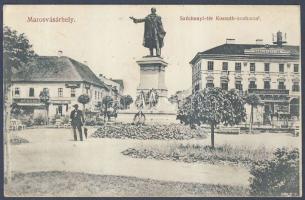 Marosvásárhely Széchenyi square with the shops of Lajos Bucher and Károly Henning (EB)