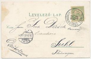 1902 Székelyudvarhely, Odorheiu Secuiesc; Cs. és kir. 82. gyalogezred laktanyája. Gál János kiadása ...