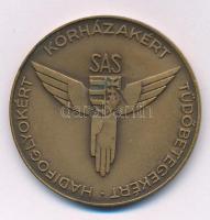 Loósz József (1908-1985.) 1947. "SAS - Hadifoglyokért, kórházakért, tüdőbetegekért / Siess-Adj-Segíts" bronz emlékérem (40mm) T:AU