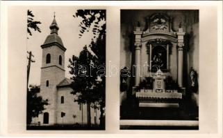 Porota (Borota), római katolikus templom és főoltára, belső. Kucsera István kiadása (fl)