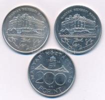 1992-1994. 200Ft Ag "MNB" "Deák" (3xklf) T:UNC,AU
Adamo F13, F13.1