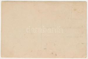 Landwehr vontató / WWI K.u.k. military, tractor, towing vehicle with soldiers. photo (b)