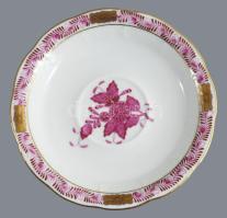 Herendi Apponyi mintás 6 személyes mokkás készlet. Kézzel festett, jelzett, cukortartója hiányzik, k...