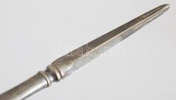 Antik nagyító és levélbontó, ezüstözött nyéllel