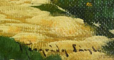 Neogrády László (1896-1962): Hazafelé. Olaj, vászonon. Jelezve jobbra lent. Hátoldalán "Artes&q...