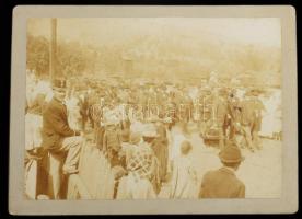 cca 1910 Lupény, Erdély, vasúti híd, vasútállomás, fatelep, templom, bányabejárat, stb., Adler Mór, ...