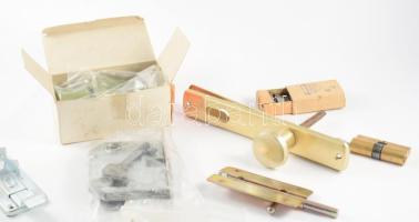 Vegyes zárak, új állapotban, elzett, bizonsági zár, bútorzár, stb