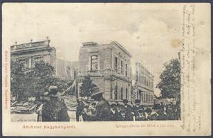 Nagybánya fire damaged hotel (b)