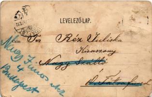 Királyhida, Bruckújfalu Tábor, Brucker Lager, Bruckneudorf; Vendéglő a Magyar Koronához, kert vendég...