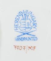 Herendi kis virág mintás tálka. Kézzel festett, jelzett, hibátlan d: 14 cm