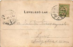 1902 Budapest XII. Svábhegy, Templom tér, piac (EK)