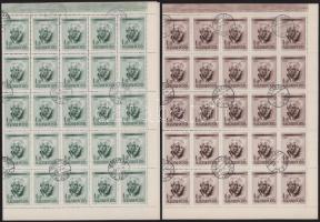 1955 Bartók Béla zöld és barna 1Ft mindkettő az ismert tévnyomat