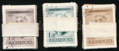 1955 Bartók Béla sor 1-1 db 100-as bündliben