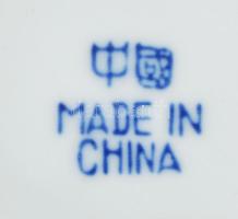 Kínai rízsszemes porcelán kanna. jelzett, hibátlan m: 18 cm