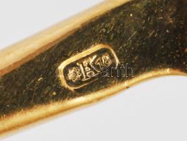 Arany (Au) anker nyaklánc skorpió és harapófogó medálokkal, jelzett, 18K, 21,2g