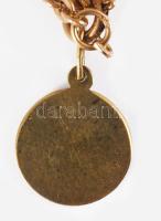 Arany (Au) anker nyaklánc skorpió és harapófogó medálokkal, jelzett, 18K, 21,2g