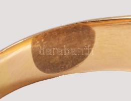 Arany (Au) pecsétgyűrű, 18K, jelzett, m: 65, 14,6g