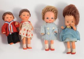8 db német régi kis méretű baba 15 cm-ig