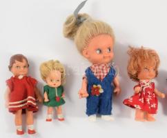 8 db német régi kis méretű baba 15 cm-ig
