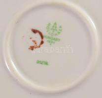 Hollóházi népi mintás dísztál. Kézzel festett, jelzett, hibátlan d : 24 cm