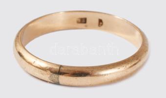 Arany (Au) karikagyűrű, jelzett, 14K, m:63, 3,9g