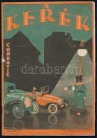 1929 A Kerék c. autós folyóirat II. évf. 3. száma, 1929. március, kiadói tűzött papírkötés, kissé viseltes állapotban, ázásnyomokkal, 32 p.