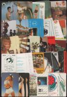 cca 1980 Kb. 50 db vegyes kártyanaptár, közte több erotikus