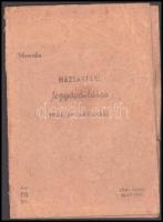 1945 Budapesti élelmiszerjegyek, jegy tartóban