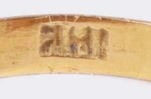 Arany (Au) gyűrű, kővel, 14K, jelzett, m:51, bruttó 2,22g