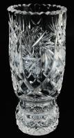 Kristály váza, hibátlan 21 cm