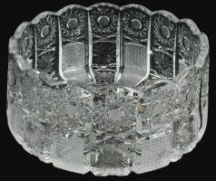 Kristály gyümölcsös tál, hibátlan d: 20 cm