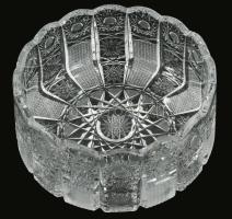 Kristály gyümölcsös tál, hibátlan d: 20 cm