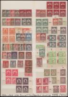 1904-1923 Összeállítás nagyalakú berakólap mindkét oldalán (75.000)
